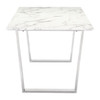 Zuo Atlas Dining Table Stone & Brushed Stainless