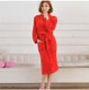 Flannel Bathrobe Women Men Sleepwear HHF Thick Plush Warm Robe