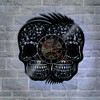 Sugar Skull Rockabilly Vinyl Wall Clock