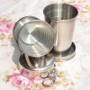 Foldable Collapsible Cup Mini Stainless Steel Cup Portable Travel Tumblers Telescopic Wine Drinkware Glasses Home Kitchen Bar