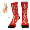 Custom Rabbit Face Socks - Gifts For Rabbit Lovers