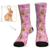 Custom Rabbit Face Socks - Gifts For Rabbit Lovers