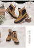 Men Snow Boots Warm Plush Fur And Waterproof