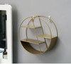 Nordic Style Metal Decorative Shelf round Hexagon storage holder rack
