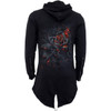 BURNT ROSE - Ladies Fish Tail Full Zip Hoody - Zip Sleeve