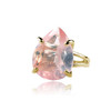 Rose Quartz Teardrop Ring