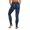 Feather Boho navy leggings, Capris and Shorts