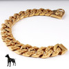Skull&Rose Cuban Link Dog Collar (32mm)