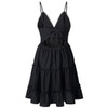 Sexy Bow Backless V-neck Mini Beach