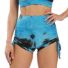 Women's Workout High Waisted Tie Dye Scrunch Booty Yoga Shorts