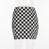 Sexy Plaid Zipper Mini Skirt