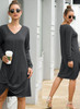 Women Irregular Hem-knot Loose Day Dress