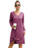 Women Irregular Hem-knot Loose Day Dress
