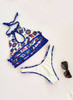 Sexy Halter Digital Print Bikini Two Piece Swimsuit