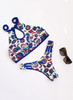 Sexy Halter Digital Print Bikini Two Piece Swimsuit