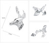 SAVOYSHI Silver Deer Shape Lapel Pin Brooches Pins Fine Gift for Mens Brooches Collar Party Engagement Brand DIY Jewelry Design