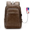 USB Charge Men Backpack Business Bag for 15.6" Laptop Travel Backpacks Large Capacity School College Zipper Male Backpack Solid