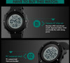 SKMEI Outdoor Sport Watch Men Multifunction Chronograph 5Bar Waterproof Alarm Clock Digital Watches reloj hombre 1213