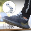 JACKSHIBO Autumn Safety Work Shoes Boots For Men Steel Toe Cap Boots Anti-Smashing Protective Construction Safety Work Sneakers