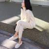 Casual Sweater Pants Knitted 2 Pieces Set Turtleneck Pullovers & Elastic Waist Pants Women Sweater Sets 2019 Autumn Knitted Set