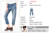 LEIJIJEANS Spring Plus Size Fashion Ripped Hole Bleached Mid Waist Ankle Length Vintage Stretch Loose Harem Women Jeans