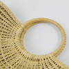 New Beach Portable Simple Moon Hollow Straw Bag
