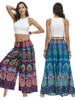 New Ethnic Style Casual All-match Wide-leg Pants with Waist Loose Pants