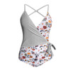 Fashion Women One Piece Swimsuit Beachwear Patchwork Swimwear