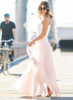 Elegant Sleeveless lace Chiffon Evening Party Dress Elegant Sleeveless lace Chiffon Evening Party Dress