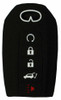Silicone Protective Rubber 5 Button Car Key Keyless Entry Fob Remote Cover Case Jacket Skin for Infiniti 2019+ Q60 [SKU: INFS5B]