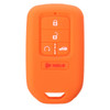 Silicone Protective Rubber 5 Button Car Smart Key Fob Remote Cover Case Jacket Skin for Honda [SKU: HONS5A]