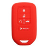 Silicone Protective Rubber 5 Button Car Smart Key Fob Remote Cover Case Jacket Skin for Honda [SKU: HONS5A]