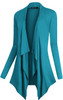 Urban CoCo Women's Drape Front Open Cardigan Long Sleeve