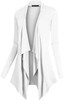 Urban CoCo Women's Drape Front Open Cardigan Long Sleeve