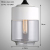 Nordic Modern loft hanging Glass Pendant Lamp Fixtures E27 E26 LED Pendant lights for Kitchen Restaurant Bar living room bedroom Nordic Modern loft hanging Glass Pendant Lamp Fixtures E27 E26 LED Pendant lights for Kitchen Restaurant Bar living room bedroom