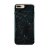 Black Glossy Marble Case with Golden Lines for iPhone 8 Plus / 7 Plus