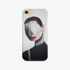White Abstract Portrait Slim Case for iPhone 8 / 7