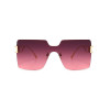 5 Colors Gradient Square Shape Rimless Sunglasses