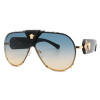 5 Colors Retro Matel Big Round Frame Sunglasses