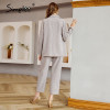 ladies two-piece blazer sets