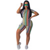 2020 Two Piece Set Women Clothes Tie Dye Cartoon T- Shirt & Biker Shorts Set Sweat Suits Lounge Wear Outfits Ensemble Femme 2020 Two Piece Set Women Clothes Tie Dye Cartoon T- Shirt & Biker Shorts Set Sweat Suits Lounge Wear Outfits Ensemble Femme