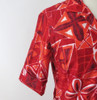 Vintage 60s Hawaiian Style Red Shirt Shift Dress S
