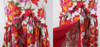 Vintage 60s Hawaiian Style Mermaid Hem Floral Sheath Dress S