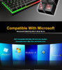 Wired Gaming Keyboard Mechanical Feeling Backlit Keyboards USB 104 Keycaps Russian Keyboard Waterproof Computer Game Keyboards