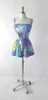 Vintage 80s Purple Floral Romper / Playsuit S