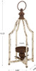 Farmhouse White Metal Decorative Lanterns