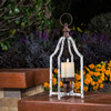 Farmhouse White Metal Decorative Lanterns