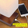 LED Linen USB Table and Desk Lamp