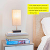 LED Linen USB Table and Desk Lamp