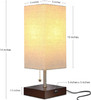 LED Linen USB Table and Desk Lamp